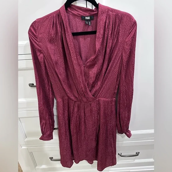 PAIGE Above the knee v neck dress - Picture 3 of 9